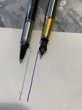 Pluma estilográfica de Metal de alta calidad, suministros de papelería para oficina y escuela, escritura, negocios, firmar, caligrafía, 1 unidad, 03923