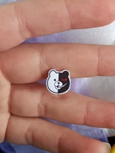 TAFREE-pendientes de resina con dibujos animados D4 Super Danganronpa, hojas termocontraíbles epoxi a la moda, joyería para chicas C1724