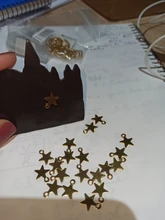 Semitree-Colgante de acero inoxidable con forma de pequeña estrella, Charms planos para fabricación de joyas, collar de decoración, pulsera, extremo de cola, 20 Uds.