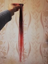 AliLeader-extensiones de cabello sintético para mujer y niña, 1 pieza, 20 colores, 50CM, largo, liso
