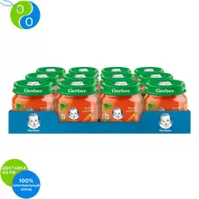 Гербер Пюре морковь 80г 12 шт