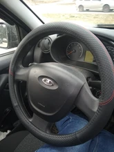 Cubiertas de volante de coche, accesorio Universal de cuero PU, antideslizante, para las cuatro estaciones, 37-38cm