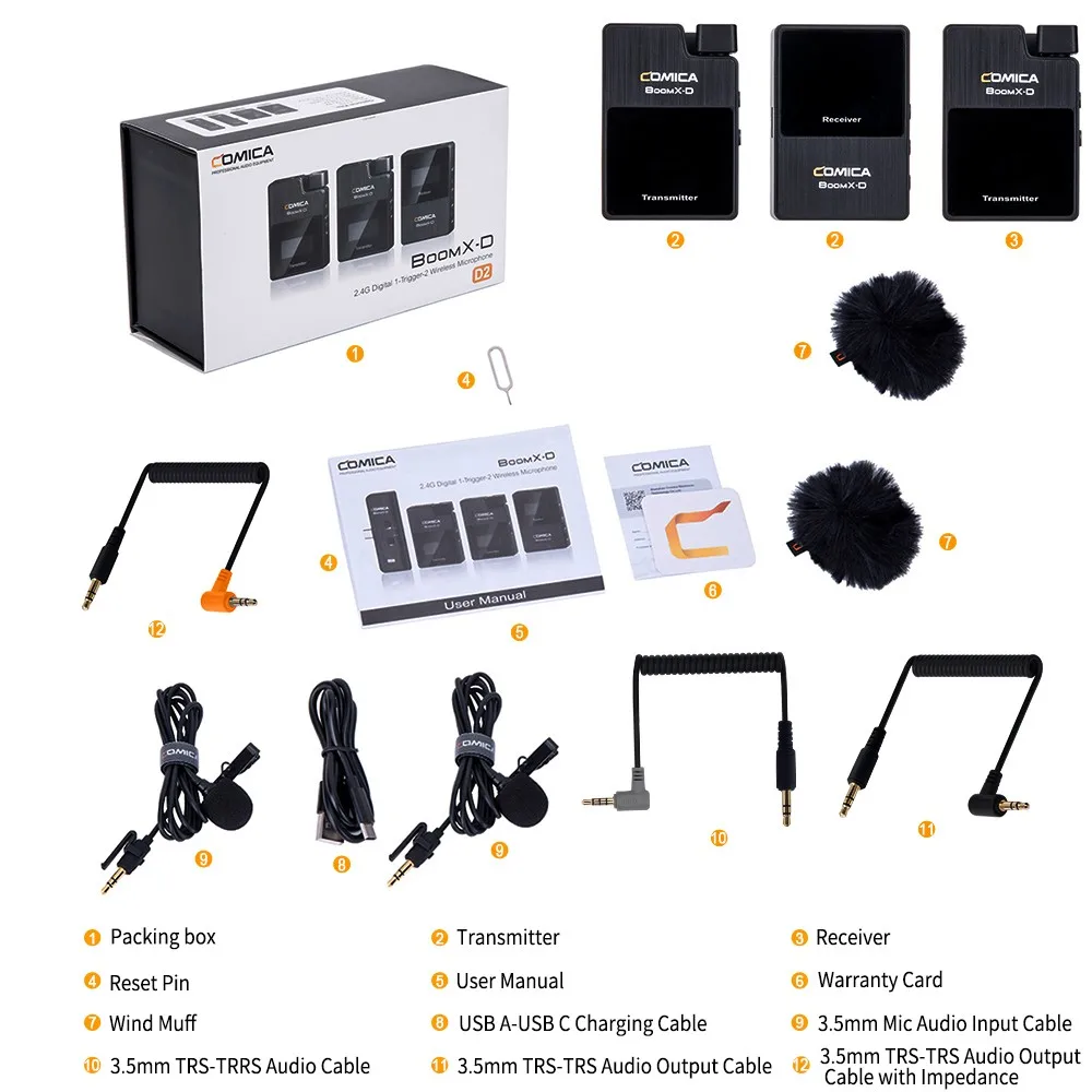 Comica Boom XD d2 Wireless Microphone Transmitter
