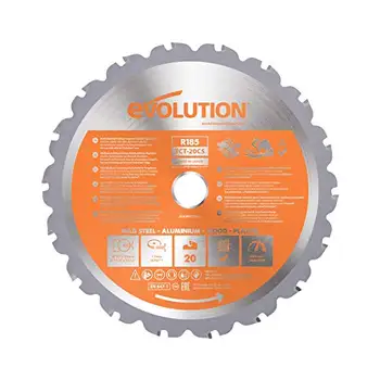 

Evolution Power Tools 677185 saw blade, 0 W, 0 V, multi-colored, 185 mm