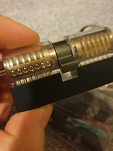 KAK transparente Visible a corte práctica candado cerradura con roto clave eliminar Kit de gancho de Extractor de cerrajero herramienta de la llave