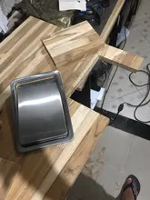 Can Balance-Swing Trash-Bin Kitchen-Counter-Top Garbage Stainless-Steel Flap-Lid-Cover