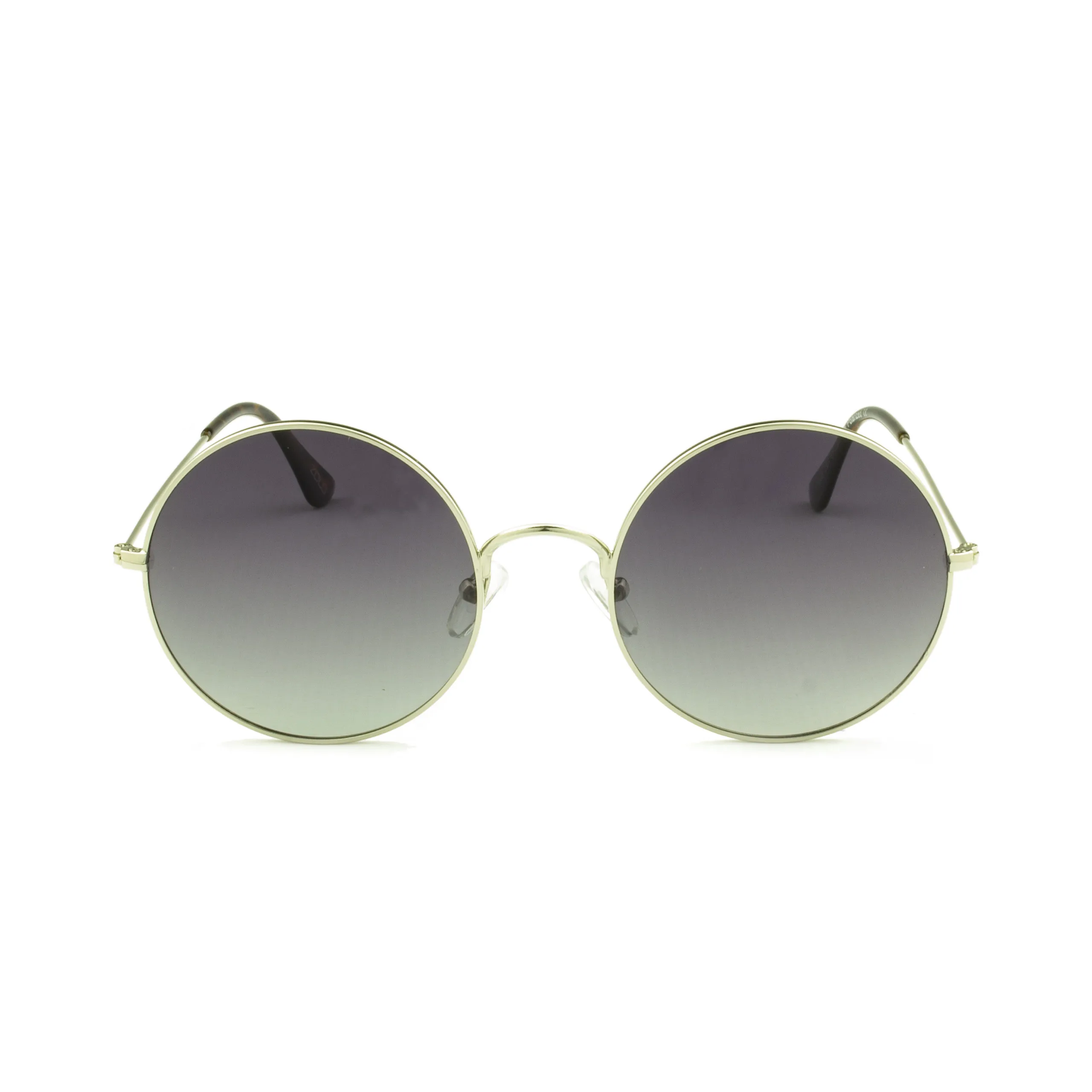Zolo eyewear 17008 c1 серебряные/копченые большие круглые поляризованные солнцезащитные очки
