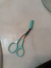 Scissors Trimmer Comb Eyelash Eyebrow-Razor Grooming NEW 1pcs 7-Color Wenk Brauw