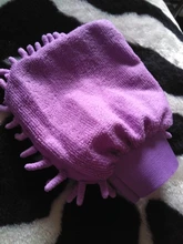 Gran oferta 2 en 1 ultrafino fibra de microfibra chenilla guante para lavado de coche guante de malla suave respaldo sin arañazos para lavado de coches y de limpieza