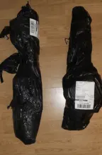 Soporte de caña de pescar plegable portátil, bolsa de almacenamiento de herramientas para caña de pescar