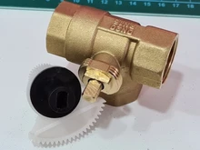 Válvula de bola eléctrica motorizada de 3 vías AC220V, tres cables, dos controles para aire acondicionado