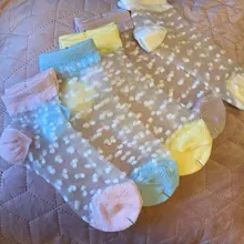 5 par/lote verano calcetines de las niñas precioso punto de cristal de seda NIÑOS Calcetines niños bebé niña de malla transpirable elástico de calcetín de encaje