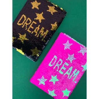

Multicolour memo pad in line with shiny sequins sequins dream format A5
