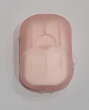 20 unids/caja desechables jabón papel limpio perfumado trozo de espuma caja de papel Mini jabón de mano desinfección jabón papel para viajes al aire libre