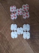 Protector de enchufe de alimentación para niños y bebés, funda de cubierta de clavijas antidescargas eléctricas, material de plástico liso, tamaño de 3.5x3.5 cm, para protección infantil, 10 unidades