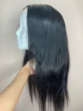 UEENLY 13x4 frente de encaje pelucas de cabello humano recto brasileño pelucas de cabello humano 360 peluca Frontal de encaje Pre arrancado 4x4 de cierre de encaje pelucas