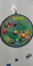 Bola adhesiva para lanzar juegos deportivos para niños, Diana de tiro, creativa, con ventosa de tela de dinosaurio para exteriores, regalos, bolsa de arena