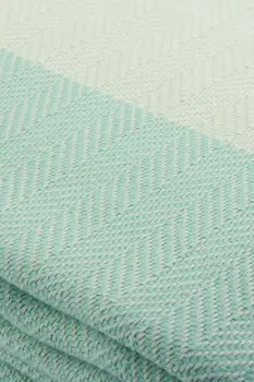 

Natural Pique Herringbone Style Sea Green