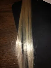 Alileader-extensiones de cabello liso y sedoso, extensiones de cabello sintético con Clip de 20 colores, dos tonos, Borgoña, Verde