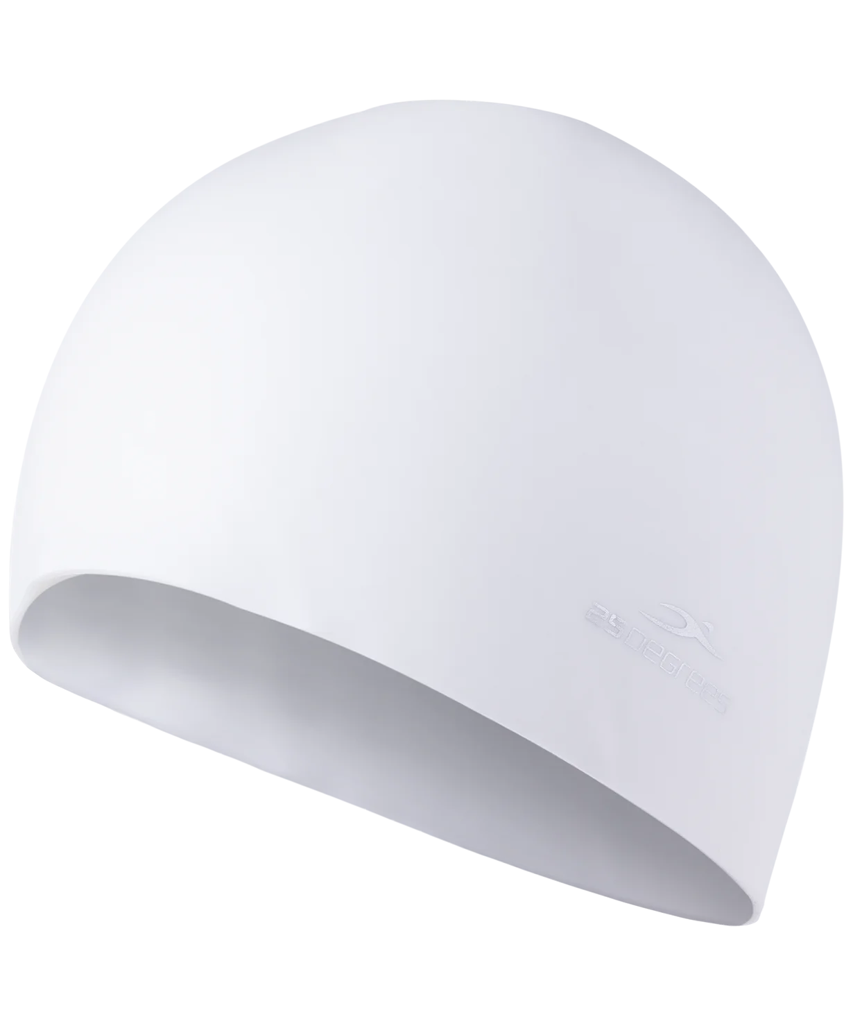 Swimming cap 25degrees winner White, silicone