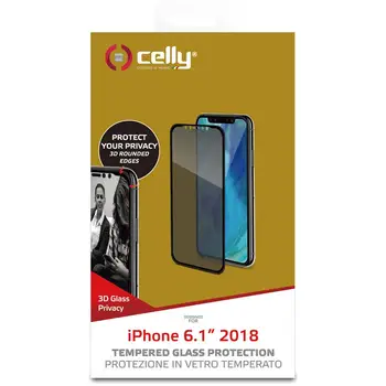 

Protective film tempered glass Privacy 3D for iPhone XR with treatment PrivacyCELLY18.28