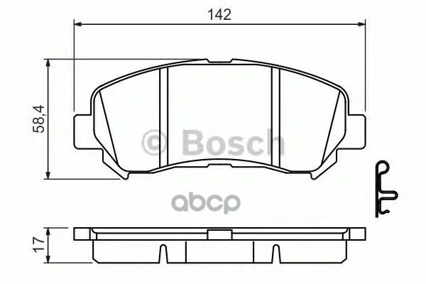 Колодки Тормозные Дисковые 0986494501 Bosch арт. 0986494501