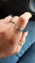 Huitan-anillo cruzado en forma de X de dos tonos para mujer, joyería de moda de boda, sortijas grandes y modernas de piedra CZ deslumbrantes