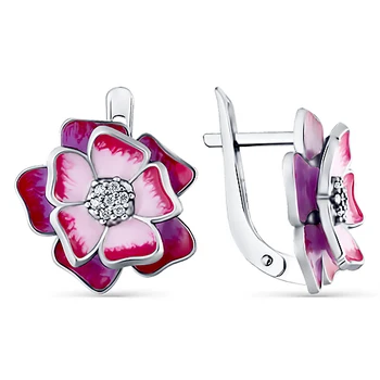 

Silver earrings with cubic zirconia