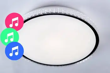 

Music ceiling LED lamp 60 W with remote control and app