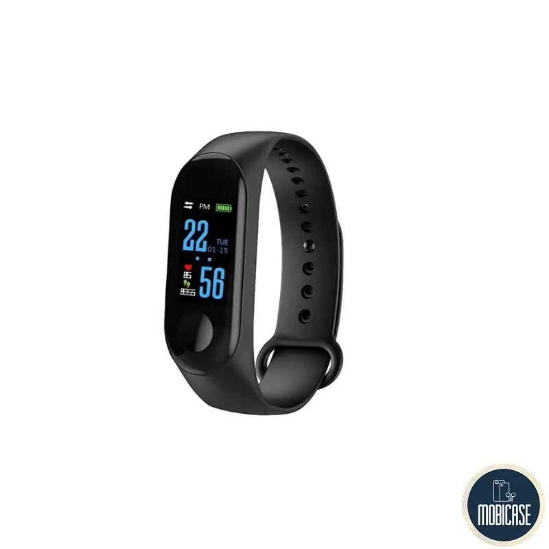 Фитнес браслет умный трекер цветной экран 0.78" M3 Fit USB Smart Bracelet черный