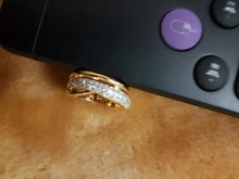 Huitan-Anillos cruzados de alta calidad para mujer, joyería de moda para boda, compromiso, fiesta, cristal brillante de circón