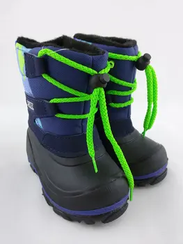 

8371-5 сноубутсы Zebra Black and Blue 17-21 (19)