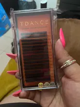 TDANCE-extensiones de pestañas individuales, postizas profesionales de visón falso, volumen ruso