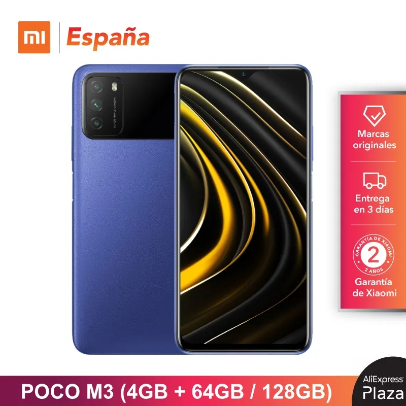 POCO M3 (64GB/128GB ROM 4GB RAM Qualcomm®Snapdragon™662 Nuevo y Libre) [Versión mundial para España] pocom3 64.128