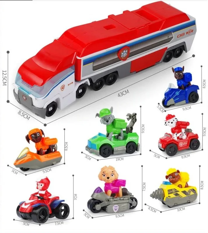 Автовоз-трансформер Paw Patrol спасательный автобус "Джунгли защитный" с щенками