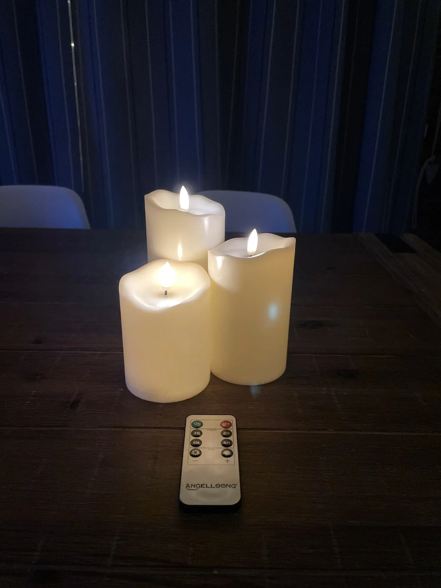 3Pcs/Set Remote Control LED Flameless Candle Lights New Year Candles Battery photo review