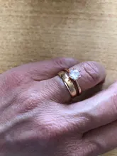 Anillos de Compromiso de boda para mujer, de Color plata joyería femenina, anillo de circonia de 6 capas con piedra, joyería al por mayor R013