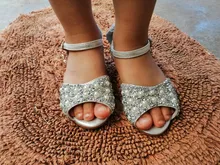 Disney-sandalias de princesa Frozen 2 para niñas, zapatos de cristal, tacón alto, pasarela, espectáculo