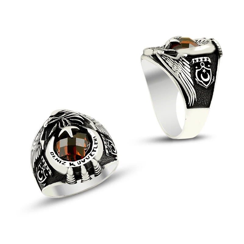 925 Silver Turkish Naval Forces Rings for Men | Украшения и аксессуары