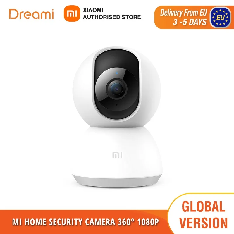 Xiaomi-Cámara de Seguridad Mi para el hogar, videocámara de 360 °, 1080P, inalámbrica, WiFi, visión nocturna, protección de seguridad