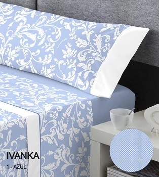 

BED SHEETS KABELY IVANKA, PACK in 3 parts, TOP, fitted and 50% polyester 50% cotton pillow case