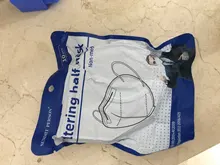 Mascarilla facial FFP2 KN95, máscara de color gris y blanco, 100 unidades