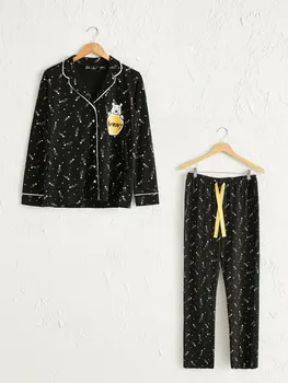 

Winnie The Pooh Printed Cotton Pajamas set