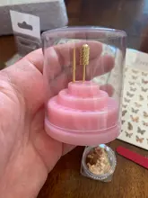 3 colores 48 agujeros brocas de decoración de uñas vacía caja de almacenamiento soporte de recipiente de exhibición manicura accesorios de la cubierta de acrílico herramientas