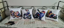 Pillow-Covers Motorcycle-Cushion-Cover Sofa Sport Cartoon Plush for Mobile-Bike Super-Soft