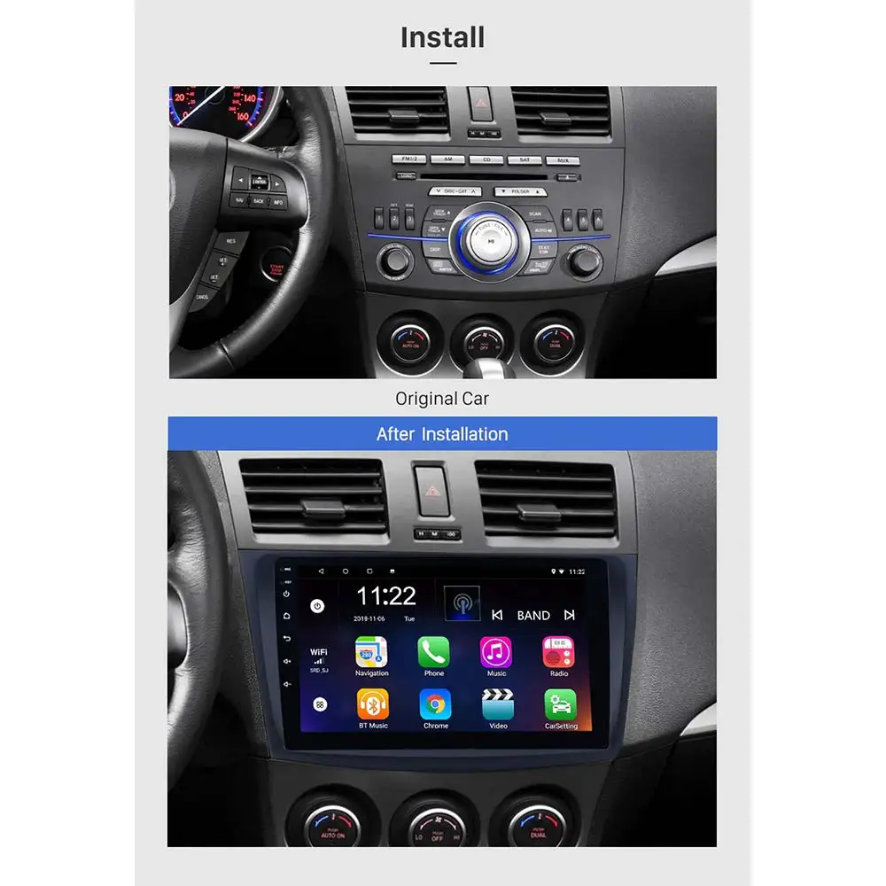 Lionet gps навигация для автомобиля Mazda 3 2009 2012 9 дюймов RM1003X|GPS транспорта| |