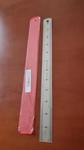 Herramienta de medición de Metal de precisión para estudiantes, regla recta métrica de acero inoxidable de doble cara, 30cm/50cm