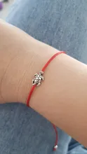Pipitree-pulsera con abalorio de tortuga de mar de la suerte para mujer y niño, brazalete de cordel rojo, Pulseras de deseos, regalo, joyería