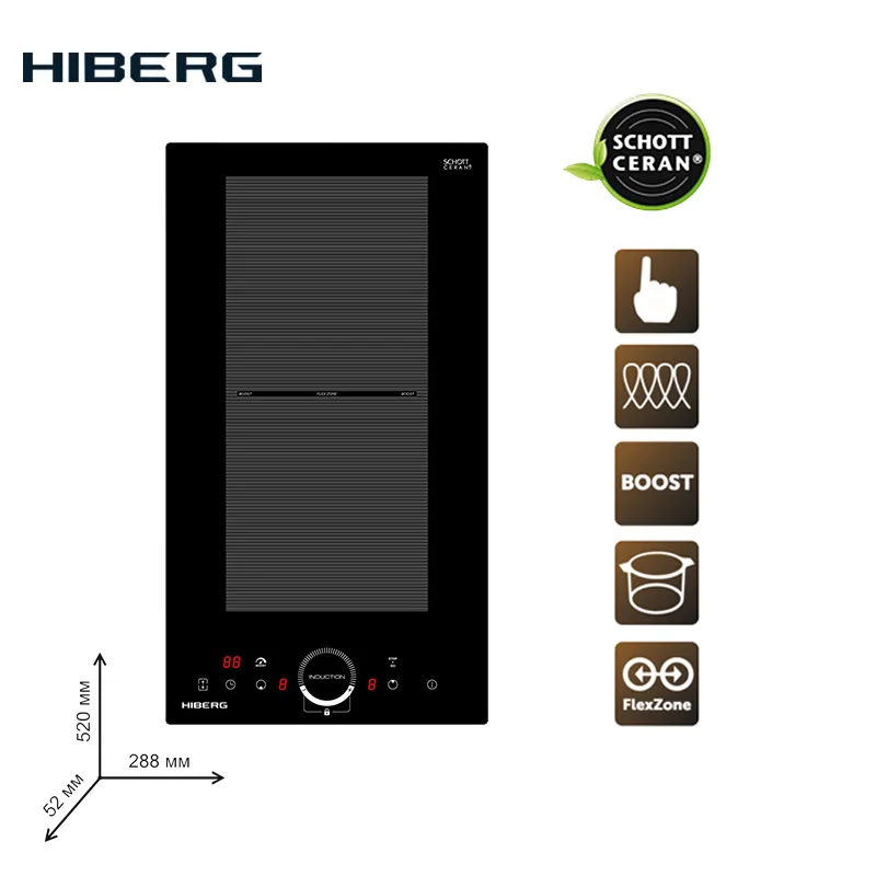 US $263.87 Built in Hob  Induction  HIBERG iMS 3029 B Home Appliances Major Appliances cooking panel Induction hob cookers induction hob