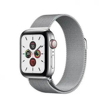 

APPLE WATCH SERIALS 5 GPS CELL 40MM STEEL CASE WITH STEEL STRAP MILANESE LOOP-MWX52TY/TO